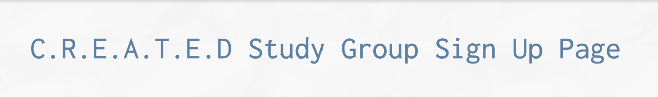 Created Study Group
